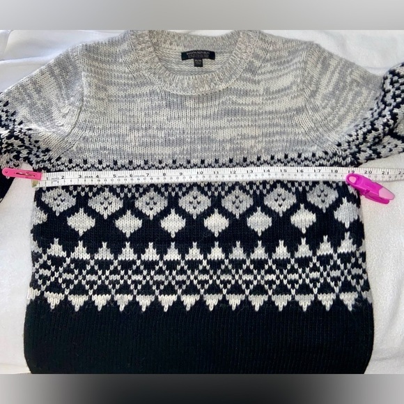 Women Banana Republic merino alpaca‎ wool blend crewneck knit sweater Sz medium - Picture 4 of 7